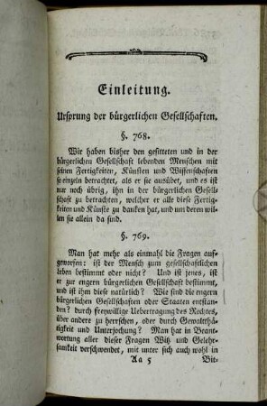 Einleitung. Ursprung der bürgerlichen Gesellschaften.