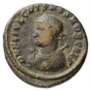 Münze, Follis, Aes 3, 317 - 320 n. Chr.