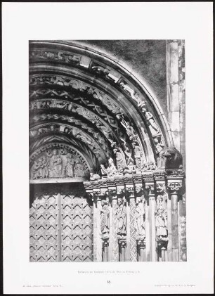 Freiberger Dom: Ansicht Portal (aus: Moderne Neubauten, 4.Jg., 1898ff, hrsg. W. Kick)