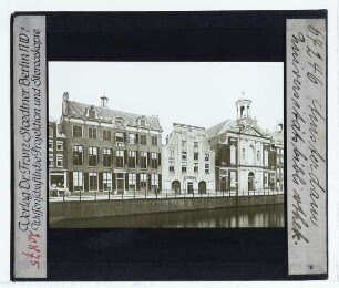 Amsterdam, Militiegebouw (Bushuis, Wapenmagazijn, Zeughaus; Singel 423; jetzt Universitätsbibliothek),Amsterdam, Handboogdoelen (seit 1881 Univ. Bibliothek)