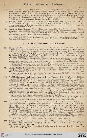 Militaria und Militärkostüme (Nr. 329-339)