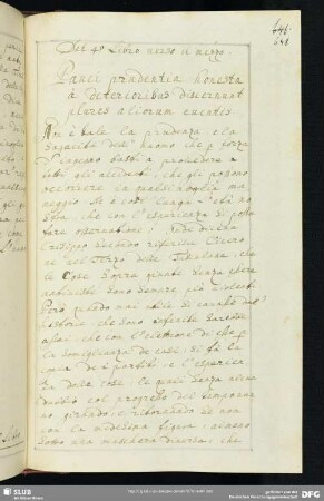 Bl. 648-659. Del 4o Libro uerso il mezzo. (Kap. 33-74.)