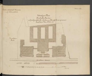 Tafel I.a. Situations Plan der Fiscalischen Bauten auf dem Grundstück d. früheren Königl. Eisengiesserei