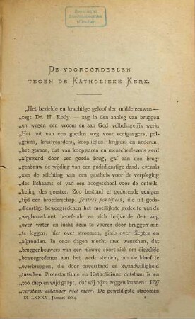 De Katholiek. 85 = N.S. 19. 1884
