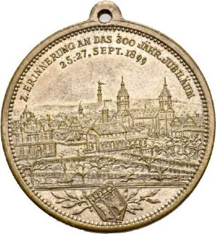 Medaille auf das 300-jährige Gründungsjubiläum Freudenstadt
