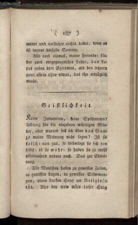 Geistlichkeit.