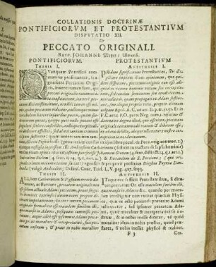 Disputatio XII. De Peccato Originali. Resp. Johanne Meyer/ Ulmensi.
