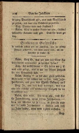 Siebentes Gespräch.