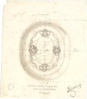 Pfann, Paul; München, Prinzregentenstr. 14; Haus Hartl - Treppenhaus (Deckenabwicklung)