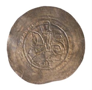 Münze, Pfennig, Brakteat, um 1190