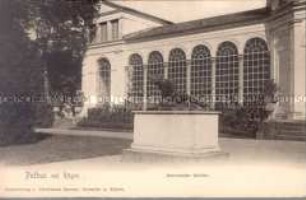 Statue "Sterbender Gallier" vor der Orangerie in Putbusauf Rügen