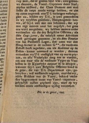 Rekset Der Vaerd-Capoenen Van Brussel : Aen de hoogmogende Heeren Staeten van Braband