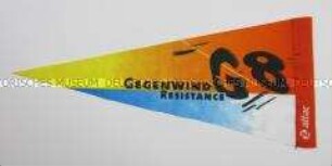 Wimpel von Attac: "Gegenwind G8 Resistance"