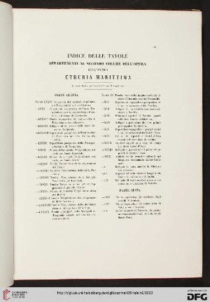 Indice delle Tavole