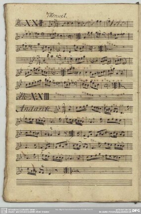 22. Anonymus, Menuette, C-Dur