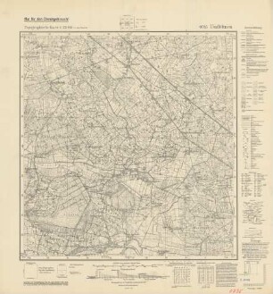 0795 Uszloeknen, Topographische Karte 1:25000 (4-cm-Karte)