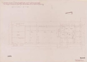 Neubau eines Institutsgebäudes mit Maschinenhalle der Bayer. Landesanstalt für Landtechnik und Motorisierung (Keller M 1 : 100)