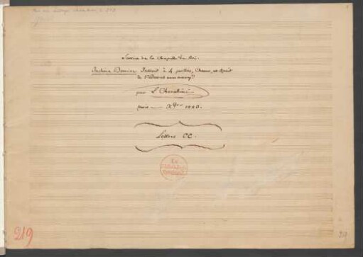 Inclina Domine; S, Coro, orch; B-Dur; WhiC 148/219