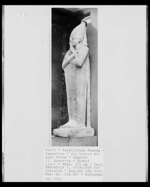 Sesostris I als Osiris mit atef-Krone