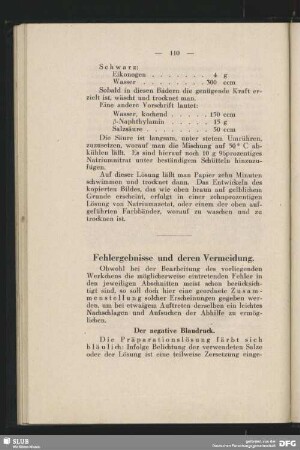 Fehlergebnisse und deren Vermeidung