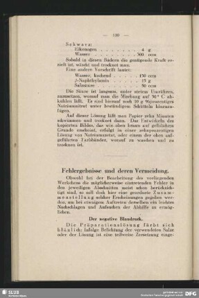 Fehlergebnisse und deren Vermeidung