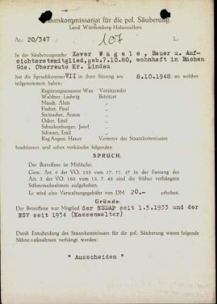 Wägele, Xaver