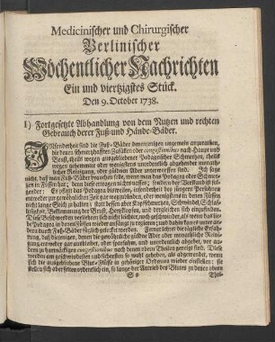 Ein und viertzigstes Stück