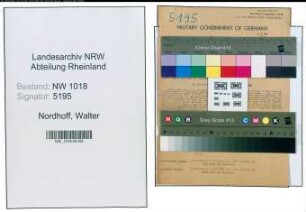 Entnazifizierung Walter Nordhoff , geb. 09.10.1892 (Zimmerer)