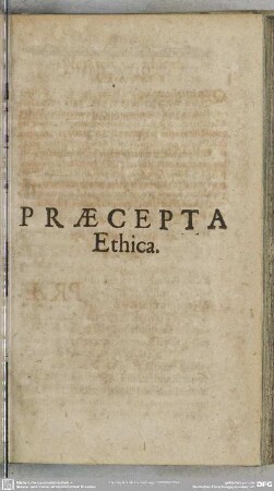 Praecepta Ethica