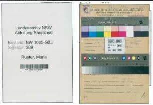 Entnazifizierung Maria Rueter , geb. 01.10.1888 (Schneiderin)