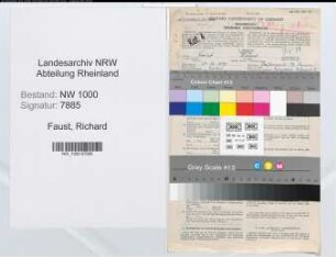 Entnazifizierung Richard Faust, geb. 24.12.1895 (Hilfsbuchhalter)
