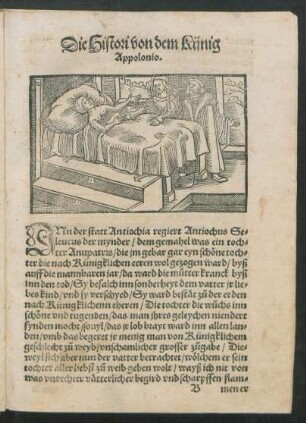 Die Histori von dem künig Appolonio.