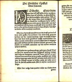 De Drüdde Epistel Sünte Johannis.