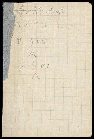 Abschriften und Notizen zu Inschriften