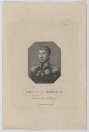 Bildnis Friedrich Wilhelm III., König von Preussen