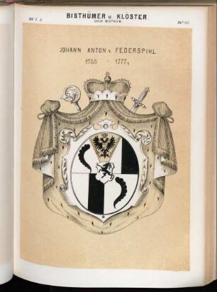 Taf. 185. Chur Bisthum. - Johann Anton v. Federspihl. 1755 - 1777