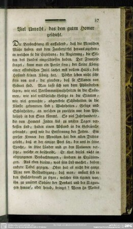 Viel Unrecht, das dem guten Homer geschieht
