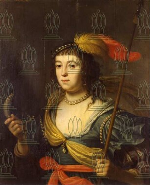 Brustbild der Amalie von Solms als Diana