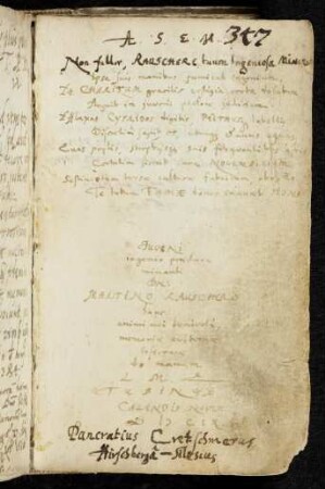 347 Cretschmerus, Pancratius
