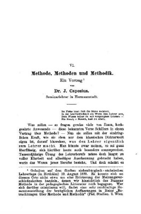 Methode, Methoden und Methodik