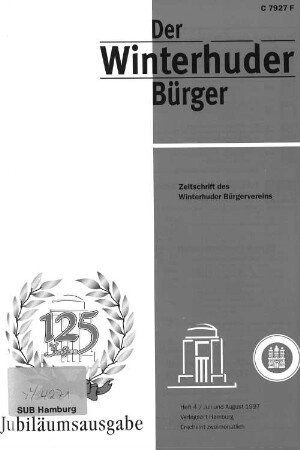 Heft 4 / Juli und August 1997 : Zeitschrift des Winterhuder Bürgervereins
