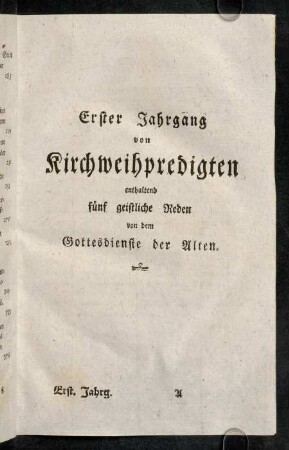 1-108, Erster Jahrgang.