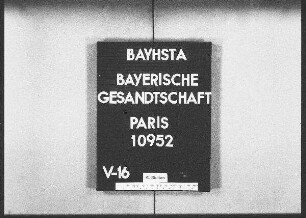 Simon, Richard, Dr., Privatdozent in München, Entleihung von Sanskrithandschriften aus der Nationalbibliothek in Paris