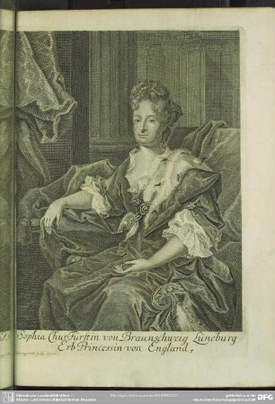 Sophia Chur-Fürstin von Braunschweig Lüneburg, Erb Princessin von England