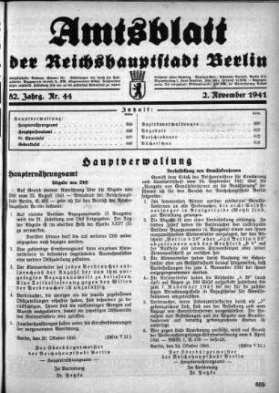 1941,44: Nr. 44, 2. November 1941