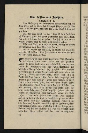 74-81, 11. Vom Hoffen und Zweifeln