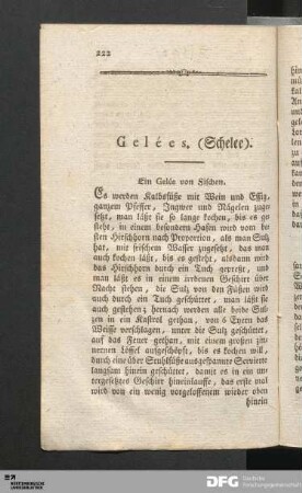 Gelées.