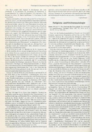 556-558 [Rezension] Ebertz, Michael N., Das Charisma des Gekreuzigten