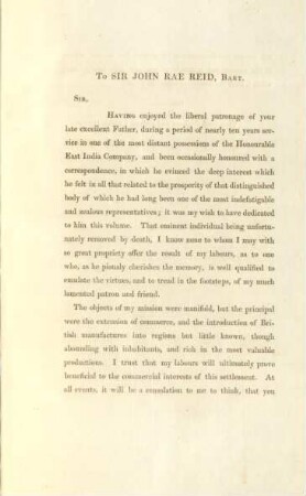To Sir John Rae Reid, Bart.