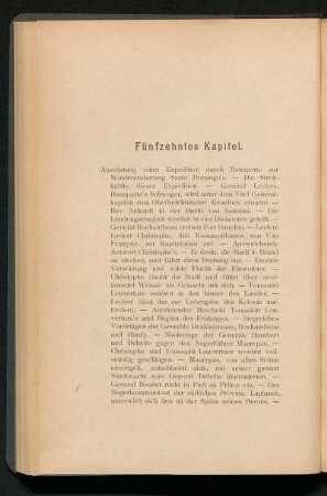Fünfzehntes Kapitel. - [Die Expedition Leclerc. - Wiederherstellung der französischen Herrschaft.]